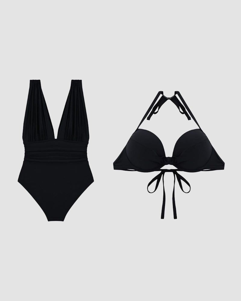 Karina | Traje de baño con efecto de control del abdomen V