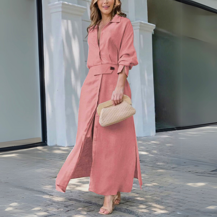 Isabella™ | Vestido Maxi Elegante con Escote en V