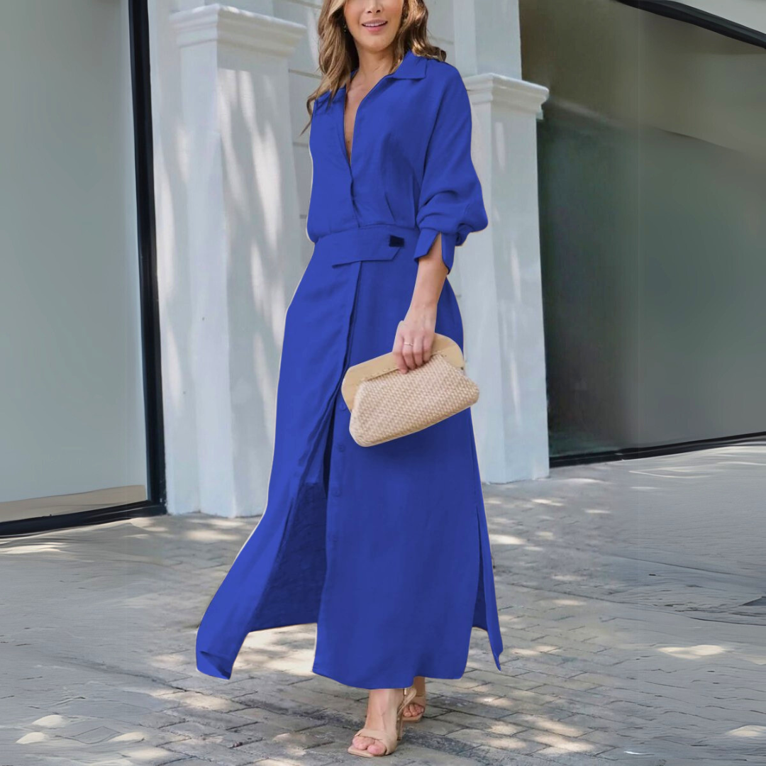 Isabella™ | Vestido Maxi Elegante con Escote en V