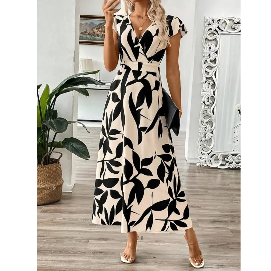 Elena™ | Vestido Elegante con Hojas