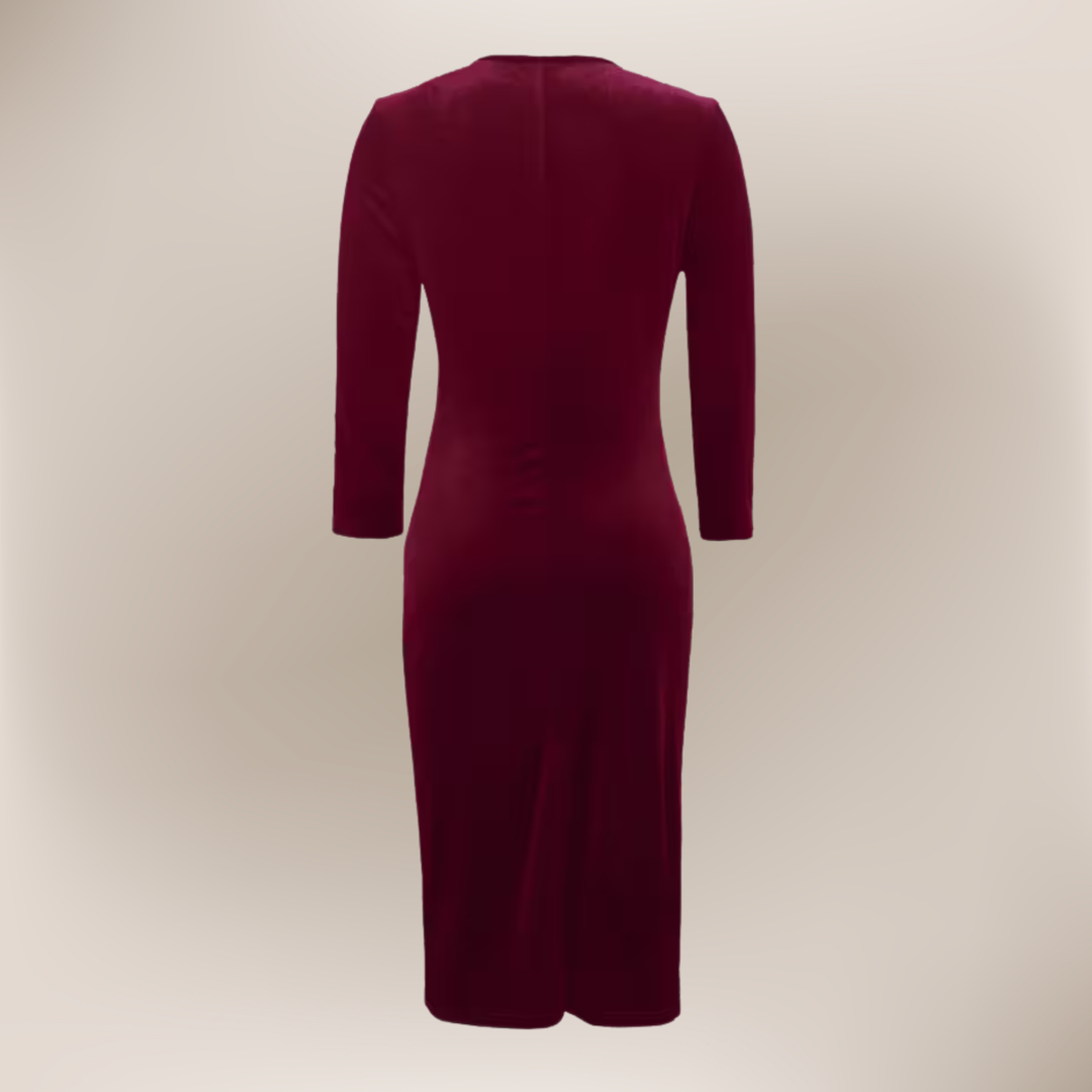 Elvira™ | Vestido de Terciopelo Ajustado
