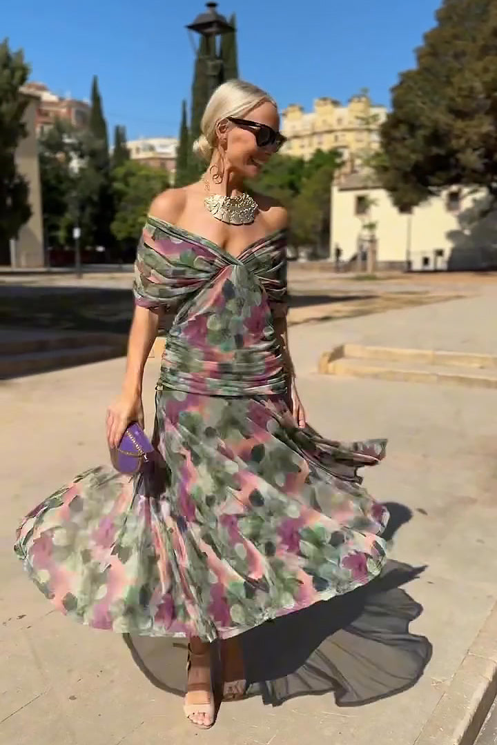 Valentina | Vestido Maxi de Fiesta Elegante con Escote en V