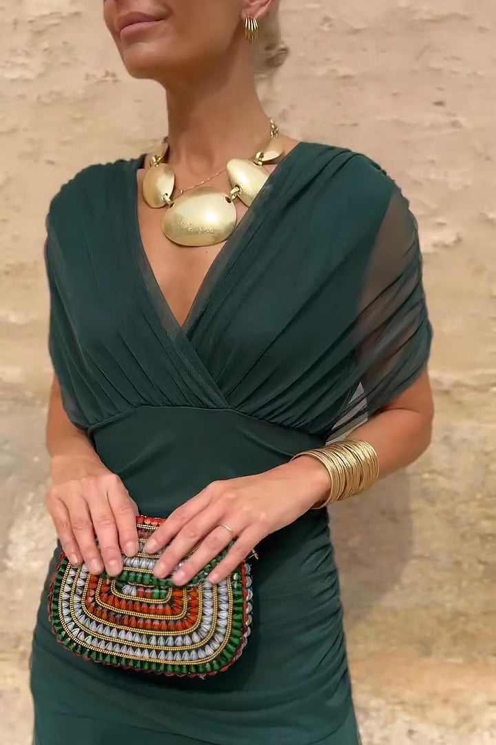 Valentina | Vestido Maxi de Fiesta Elegante con Escote en V