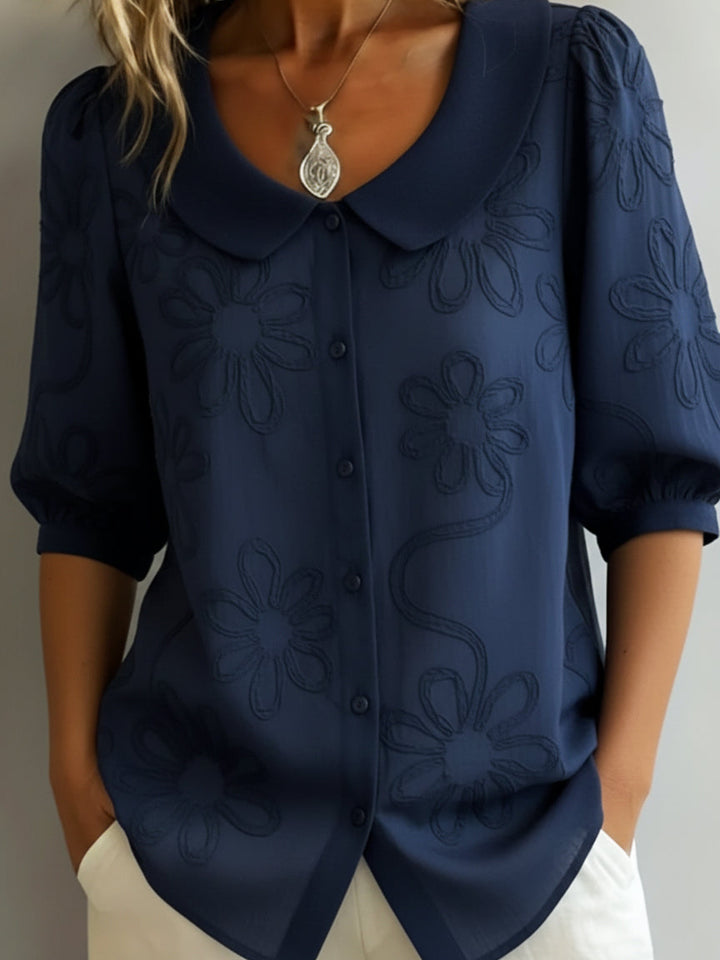 Paula - Blusa ligera floral elegancia natural