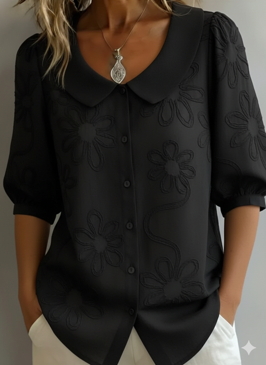 Paula - Blusa ligera floral elegancia natural