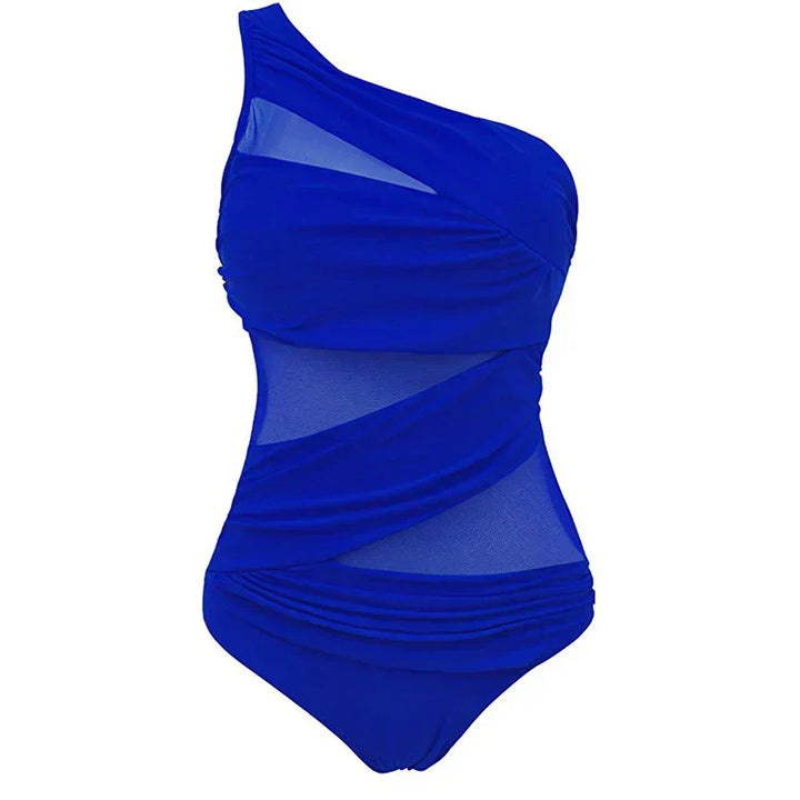 Nayla | Tu Elegante Traje de Baño de Un Solo Hombro en Tallas Comodas