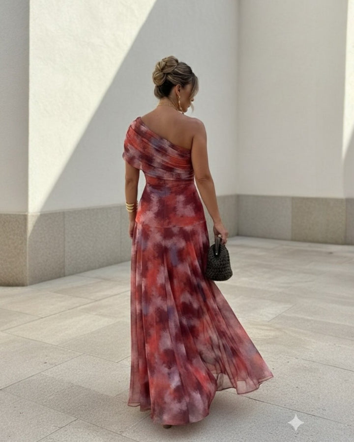 Uma | Vestido largo fluido con diseño elegante