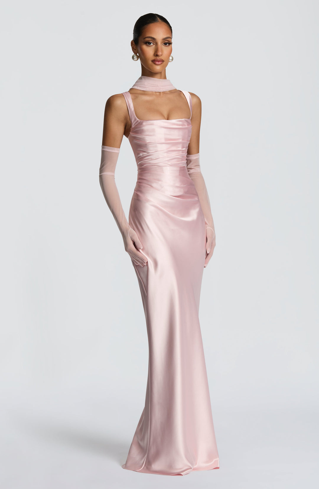 Vestido Naeti ™ - Elegancia satinada con estructura refinada