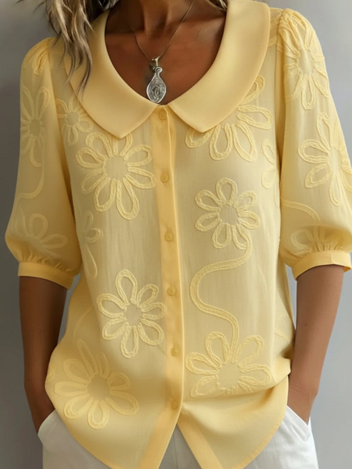 Paula - Blusa ligera floral elegancia natural