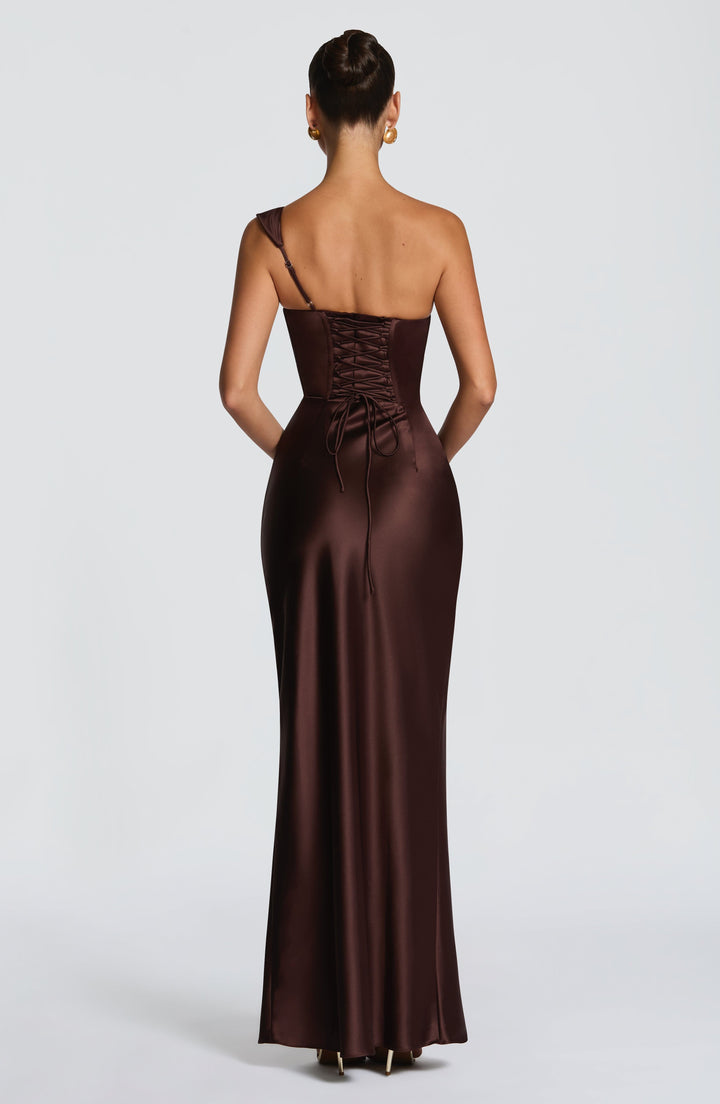 Vestido Carolina™ -  Elegancia asimétrica con caída satinada