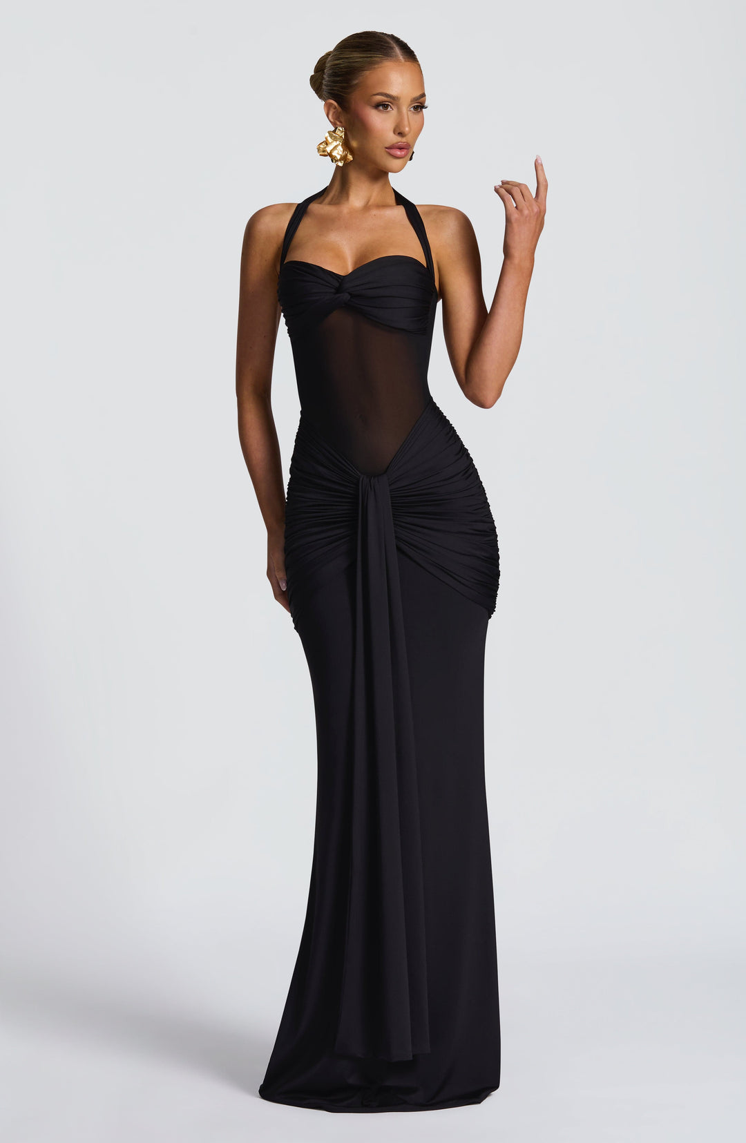 Vestido Yolanda™ -  Elegancia esculpida con efecto drapeado